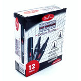 INDRA Marcador Permanente Doble Punta Grueso c/12 (IND-0002)