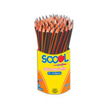 SCOOL Lápiz #2 Grafito bote con 84 piezas