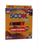 SCOOL Lapices de Colores 36+6