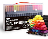 Dual Tip Brush Pens 60