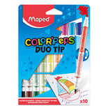 MAPED Plumones Color´Peps Duo Tip 10