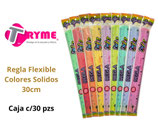TRYME Regla Flexible 30cm Pastel Caja c/30 (6606)