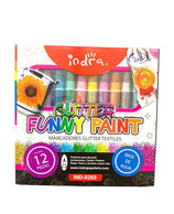 INDRA Marcadores Glitter Textiles 12 (0265)