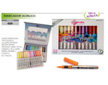 TRYME Marcadores Tinta Acrílica con Válvula set c/24 (626-24)