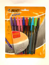 BIC Pluma Cristal Ultrafino Colores 10 pzs.