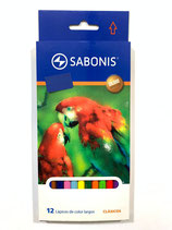 SABONIS Lapices de Colores Hexagonales 12 (P7000)