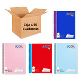 SCOOL Cuaderno Profesional 100 Hojas Caja de 25