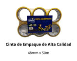 IDEAL Cinta Transparente 50 mts c/6