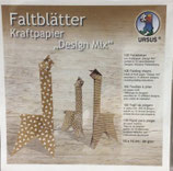 Faltblätter Kraftpapier Design Mix
