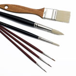 Pincel pequeño para toma de secciones con micrótomo de 1.7 mm y 10 mm Paquete con 12 piezas Marca HISTO-LINE HL3209