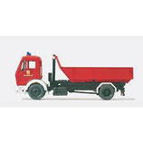 PREISER WLF. Feuerwehr. MB 1622/45. Abrollkipper MEILLER. 1 Container. Bausatz