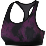 TCA Spray Print Womens Sports BH - Purple