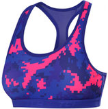 TCA Camo Print Womens Sports BH - Pink