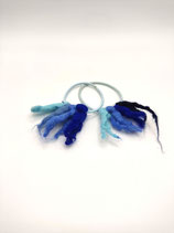 Gefilzte Haarbänder -2er-Set - Blau