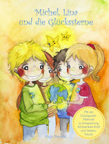 Das Kinderbuch Special: "Michel, Lina und die Glückssterne" + Leinwand