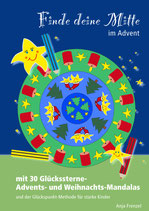Advents- und Weihnachts-Mandalas zur Glückspunkt-Methode - PDF-Vorlage