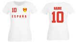 Spanien WM 2018 T-Shirt Damen Weiss
