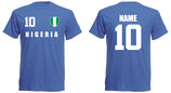Nigeria WM 2018 T-Shirt Kinder Blau