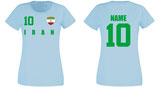 Iran WM 2018 T-Shirt Damen Skyblau