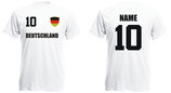 Deutschland WM 2018 T-Shirt Name/Druck Weiss