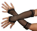 Netzhandschuhe Handschuhe Netz schwarz