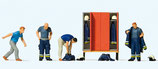 Preiser 10642 Feuerwehrmmänner in moderner Bekleidung H0