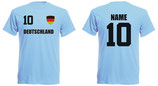 Deutschland WM 2018 T-Shirt Kinder Skyblau
