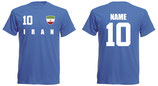 Iran WM 2018 T-Shirt Kinder Blau