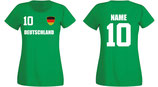 Deutschland WM 2018 T-Shirt Damen Grün