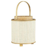 Kerzenhalter m/Papierseite und Glaseinsatz Vista rund, Glaseinsatz Ø:9,5 cm