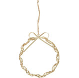 Metall Kranz Kana Zum Hängen, D17cm, Gold