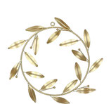 Metall Kranz Evy Zum Hängen, D20cm, Gold