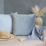 Kissenbezug velour L50/B50 cm sky blue