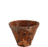 Harztopf, D17cm, H12cm, Terracotta 4 er Set für Advent