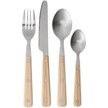 Besteckset m/16 Teilen Valdemar 4 Messer, Gabeln, Löffel, Teelöffel Edelstahl m/Plastikgriff