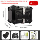 MALETA TRASERA ALUMINIO 45,55 Y 65 LTRS MODELO X