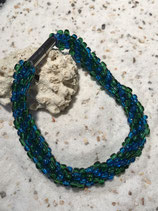 Blaugrünes Kumihimo Bracelet