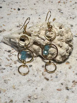 Goldringli mit 2 Strass-steinchen