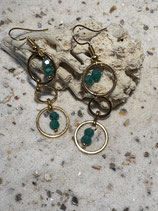 Goldringli mit 4 Strass-steinchen