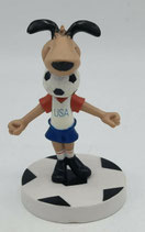 WM 1994 - Striker - Sockelfigur mit Ball im Mund