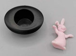 Hase mit Zylinder 1993 - Rohling mit schwarzem Zylinder