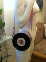 Single-Schallplattentasche, Single-Handtasche Flieder/Lila