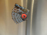 Bottelcap-Magnet rot Jupiler