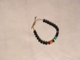 Chakra-Armband mit Lavaperlen