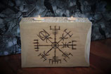 Holzteelicht Vegvisir