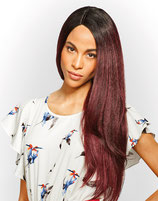 Human Hair Blend Weave/Tressen/Tissage Premium Blended -Blow Out  - ONE PACK SOLUTION  (Echthaar und Kunsthaar Gemischt)