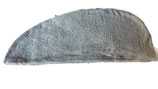 Baumwoll Frottee Handtuch Turban grau