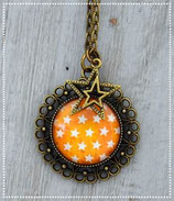 Kette "Sterne weiss gelb" (Set)