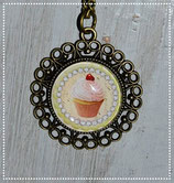 Kette "Cupcake" Kirsche