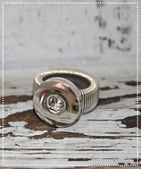 Ring silber "Chunk" Feinripp